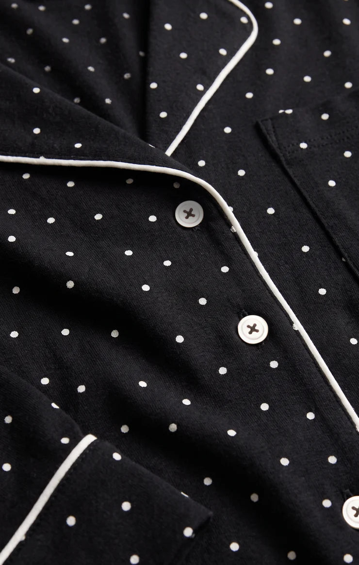 Z Supply Luxe Dot PJ Lounge Top