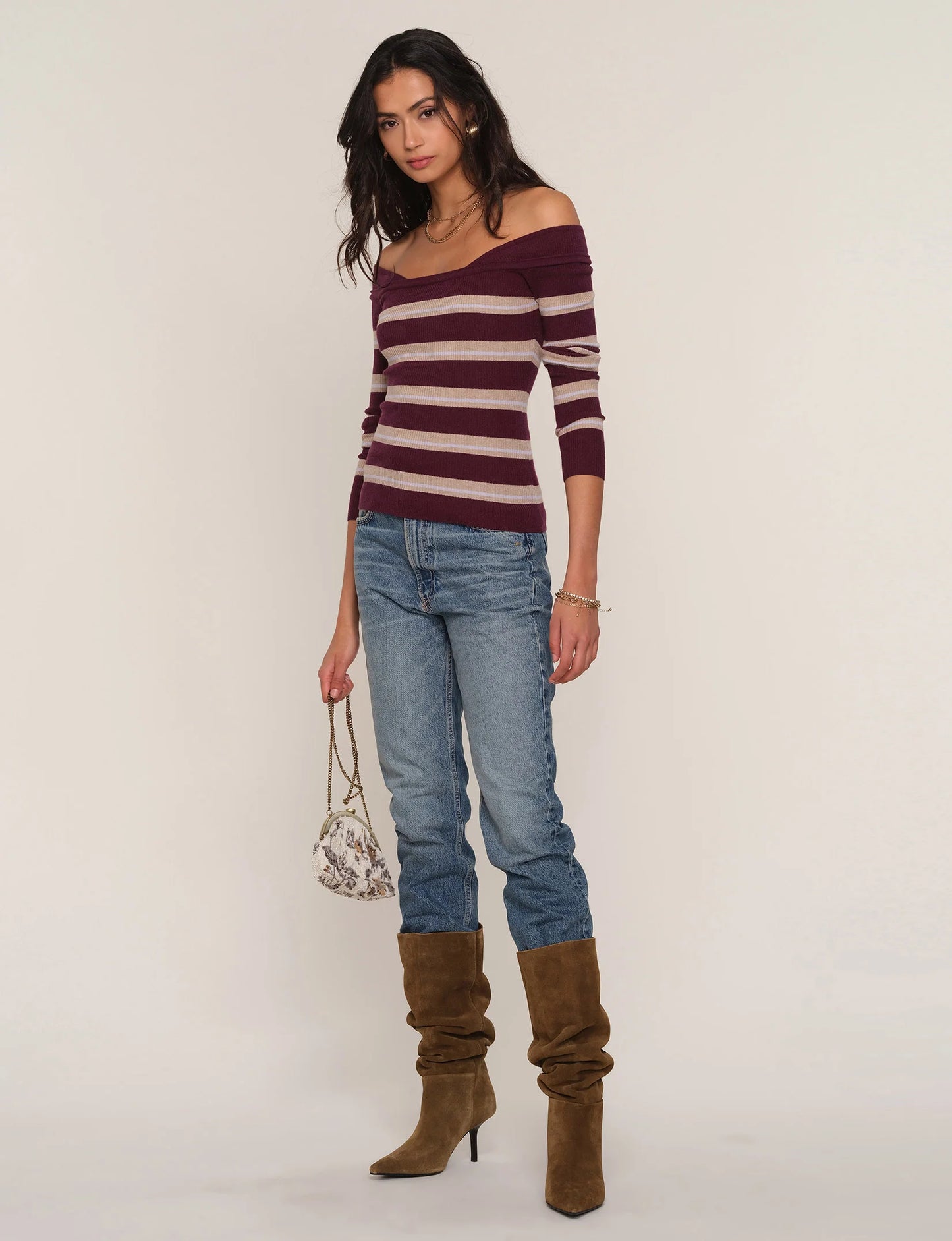 Heartloom Desi Top - Burgundy