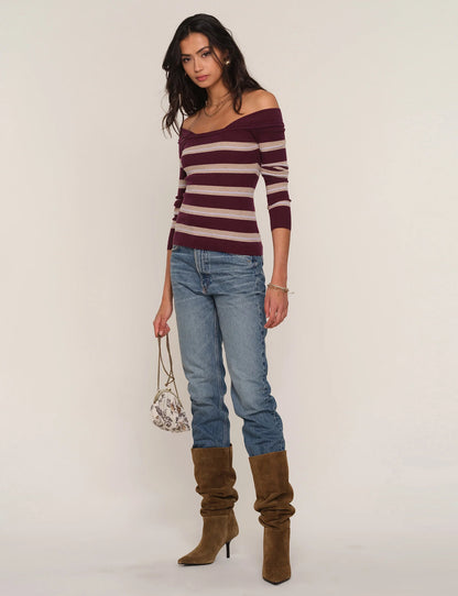 Heartloom Desi Top - Burgundy