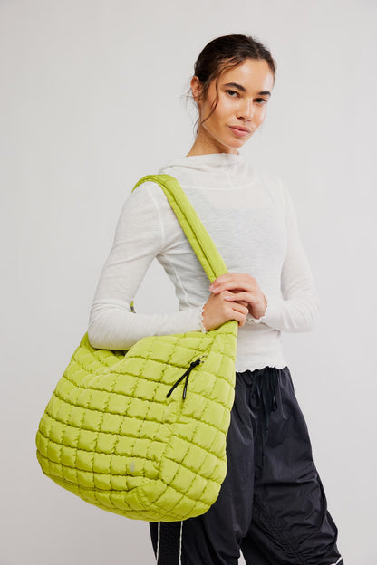 fp movement - Quilted Carryall Bag - Honeydew