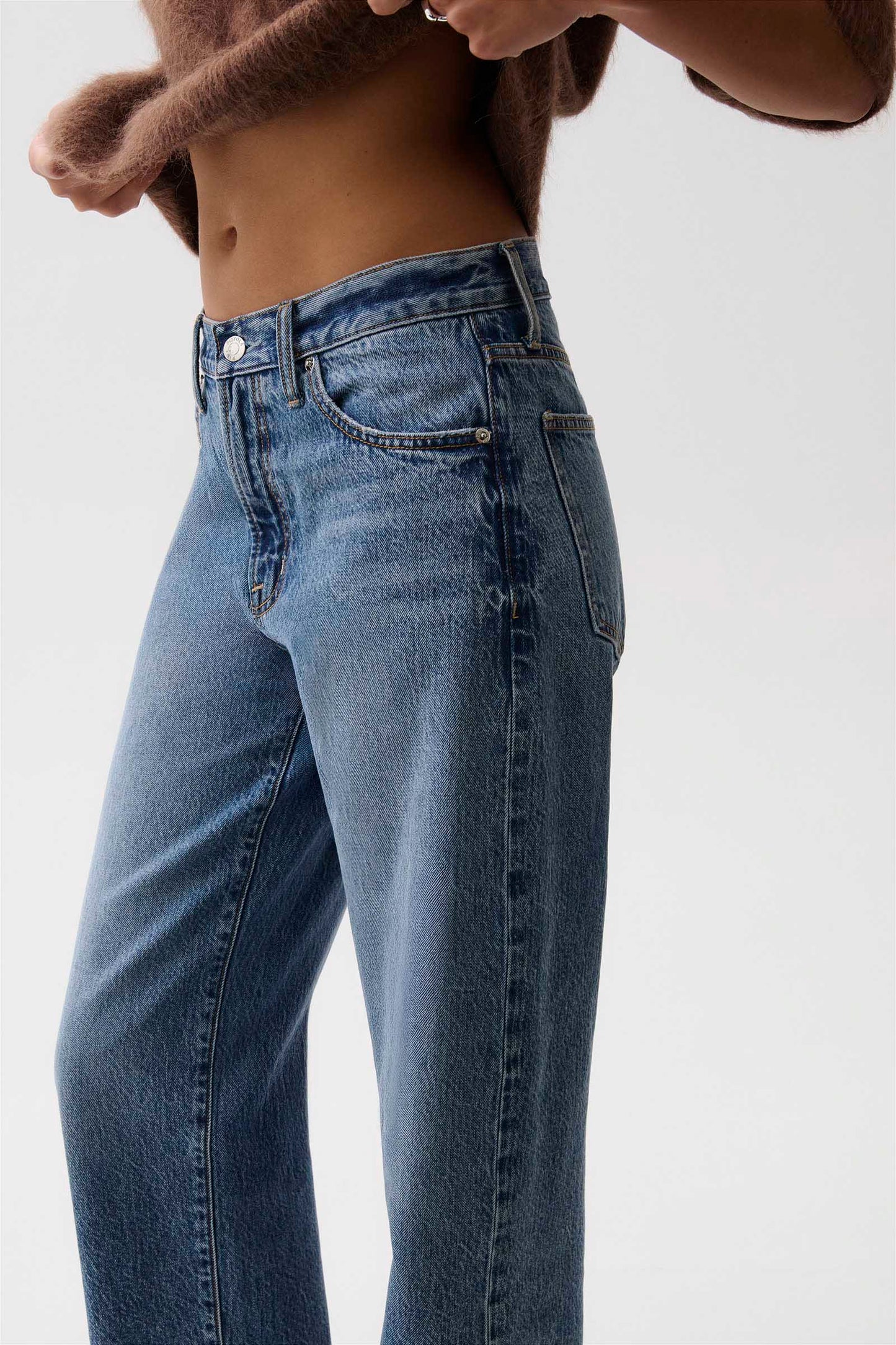 Pistola Donny Rolled Hem Boyfriend Jeans - Wilcox