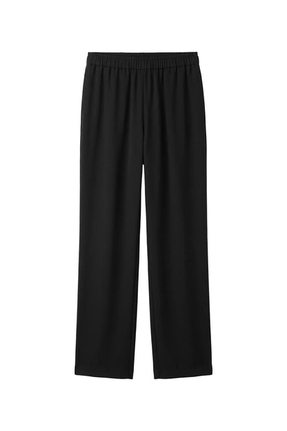 perfectwhitetee - georgia crepe easy pants - true black
