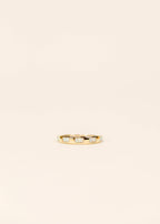 JaxKelly - Gold Rings -  White Opal Inset Baguette