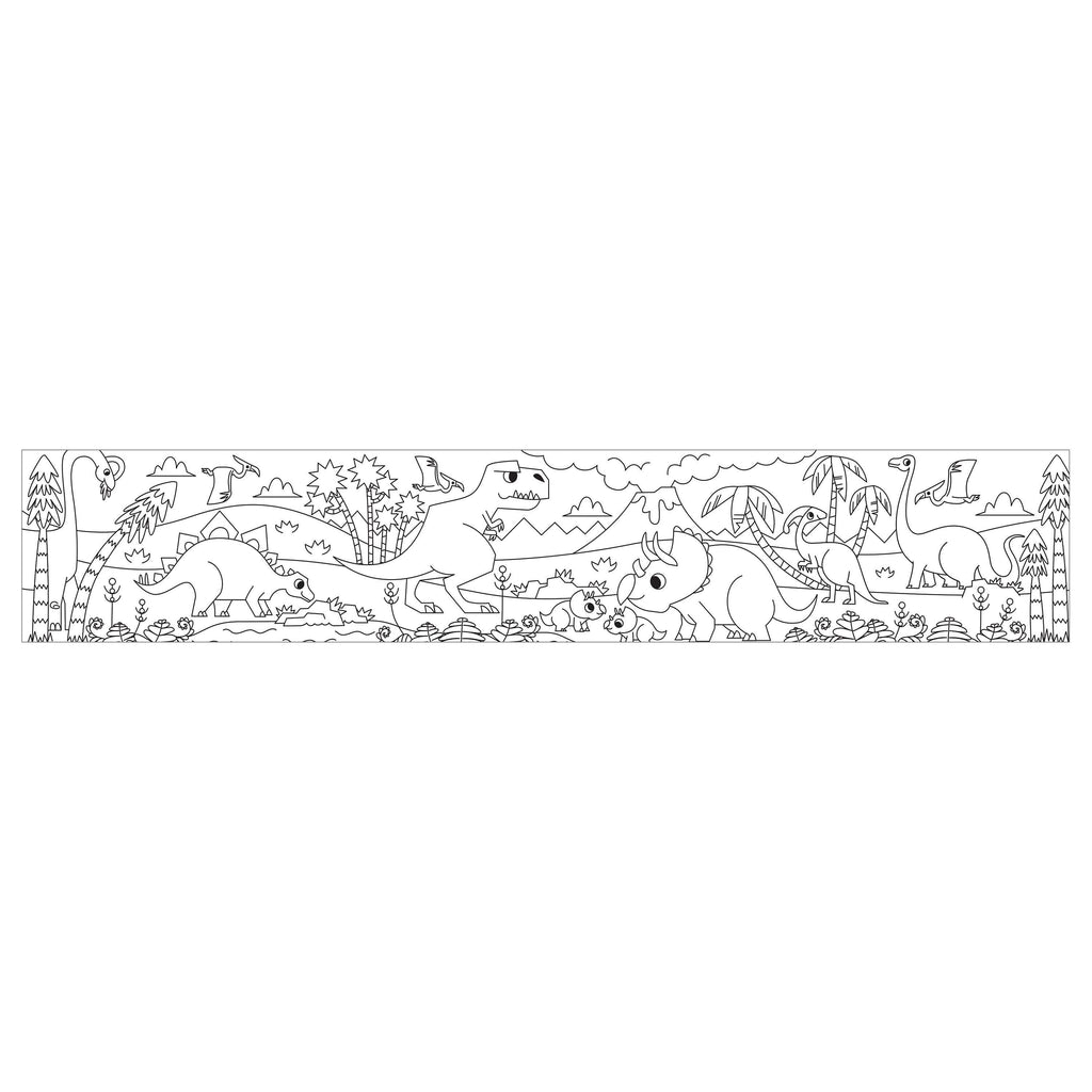Chronicle Books - Mighty Dinosaurs Mini Coloring Roll