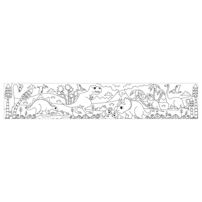 mudpuppy - Mighty Dinosaurs Mini Coloring Roll