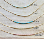 Ocean Breakup - Thin Minimalist Necklace