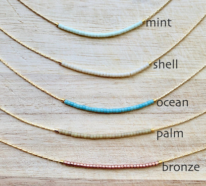 Ocean Breakup - Thin Minimalist Necklace