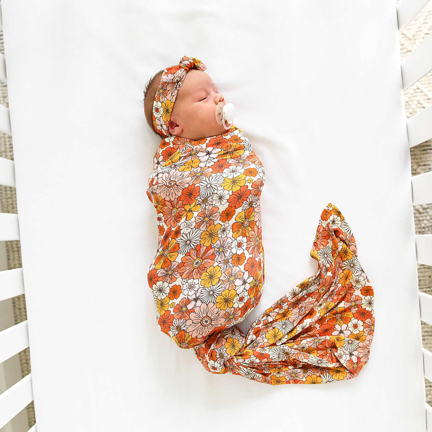 Gigi and Max - Louisa Swaddle Bamboo Newborn Baby Blanket