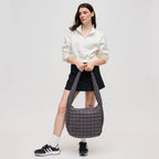Urban Expressions - Leda Quilted Nylon Puffer Hobo - Assorted Colors