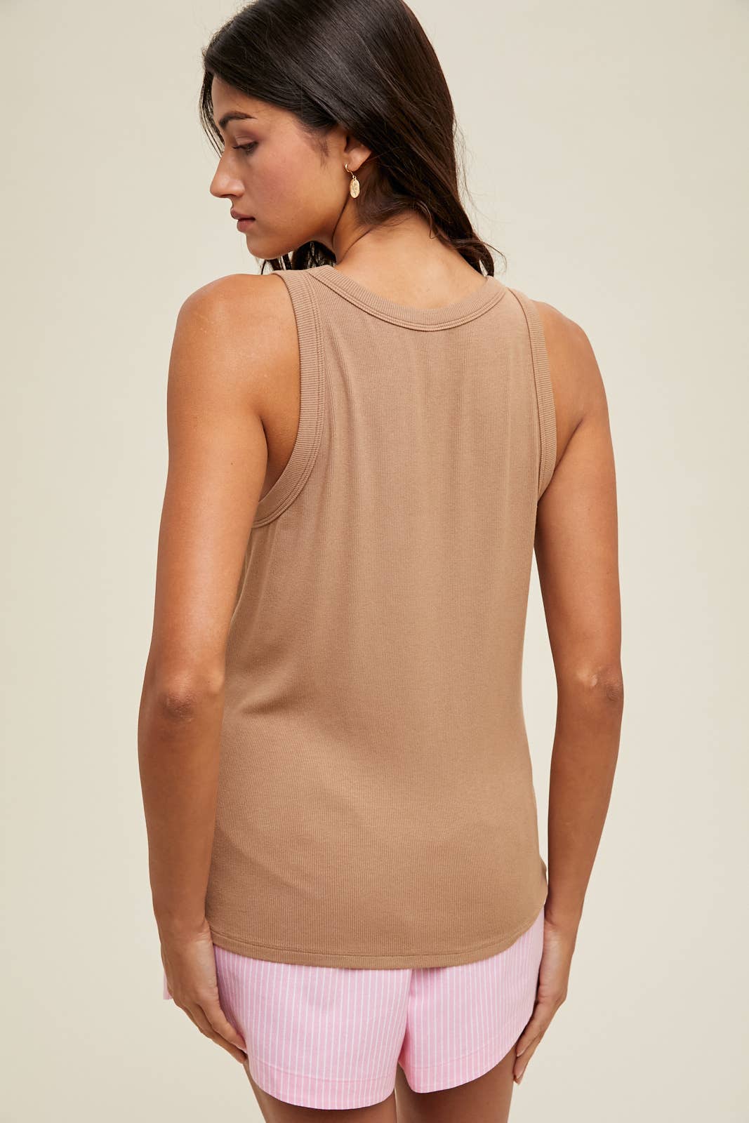 Wishlist Apparel - BASIC SCOOP NECK RIBBED KNIT TANK