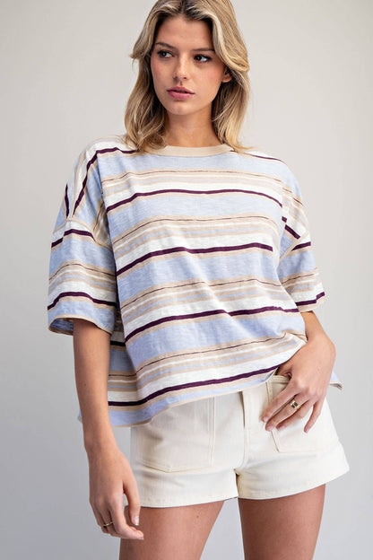 Willow Striped Boxy Tee