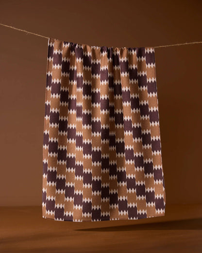 Geometry - Mountain Song Tea Towel