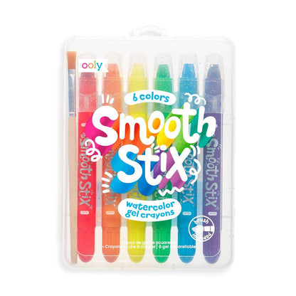 OOLY - Smooth Stix Watercolor Gel Crayons - Set of 6 Colors