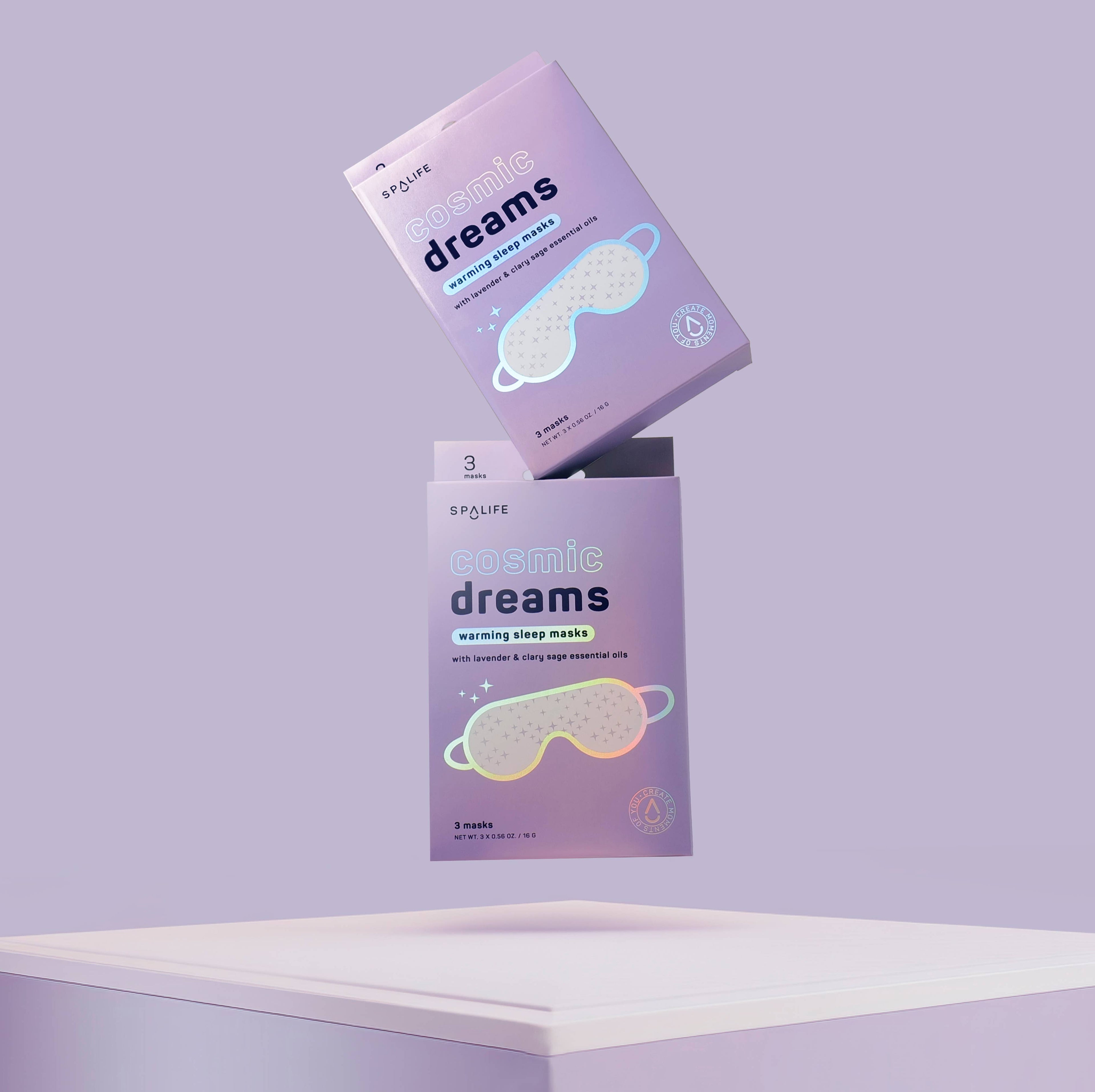 My Spa Life - Cosmic Dreams Warming Sleep Masks, Spa Eye Masks - 3 Pk