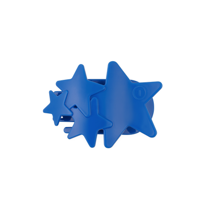 TELETIES - Flat Hair Clip | Medium | Blue Shooting Star