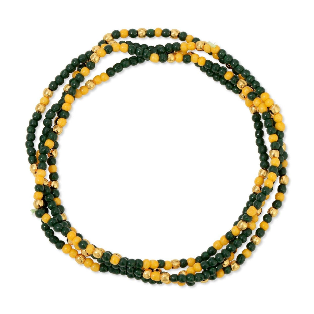 Splendid Iris - Set/4 Stretch Beaded GAME DAY Bracelets