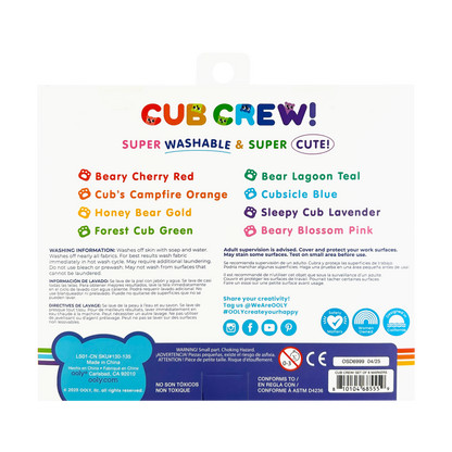 OOLY - Cub Crew: Markers (Set of 8)