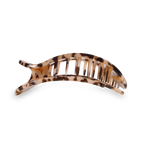TELETIES - Blonde Tortoise Large Flat Round Clip