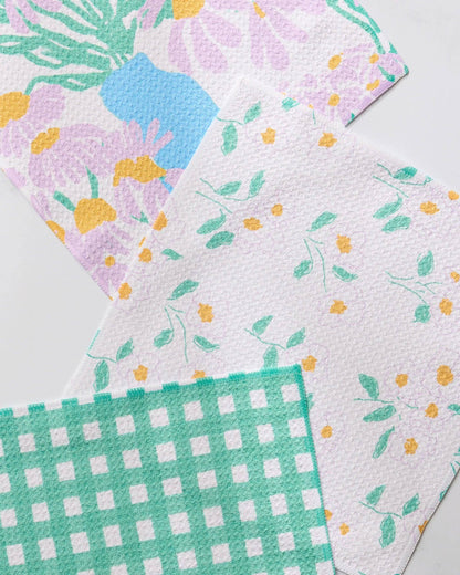 Geometry - Dreaming of Florals Dishcloth Set
