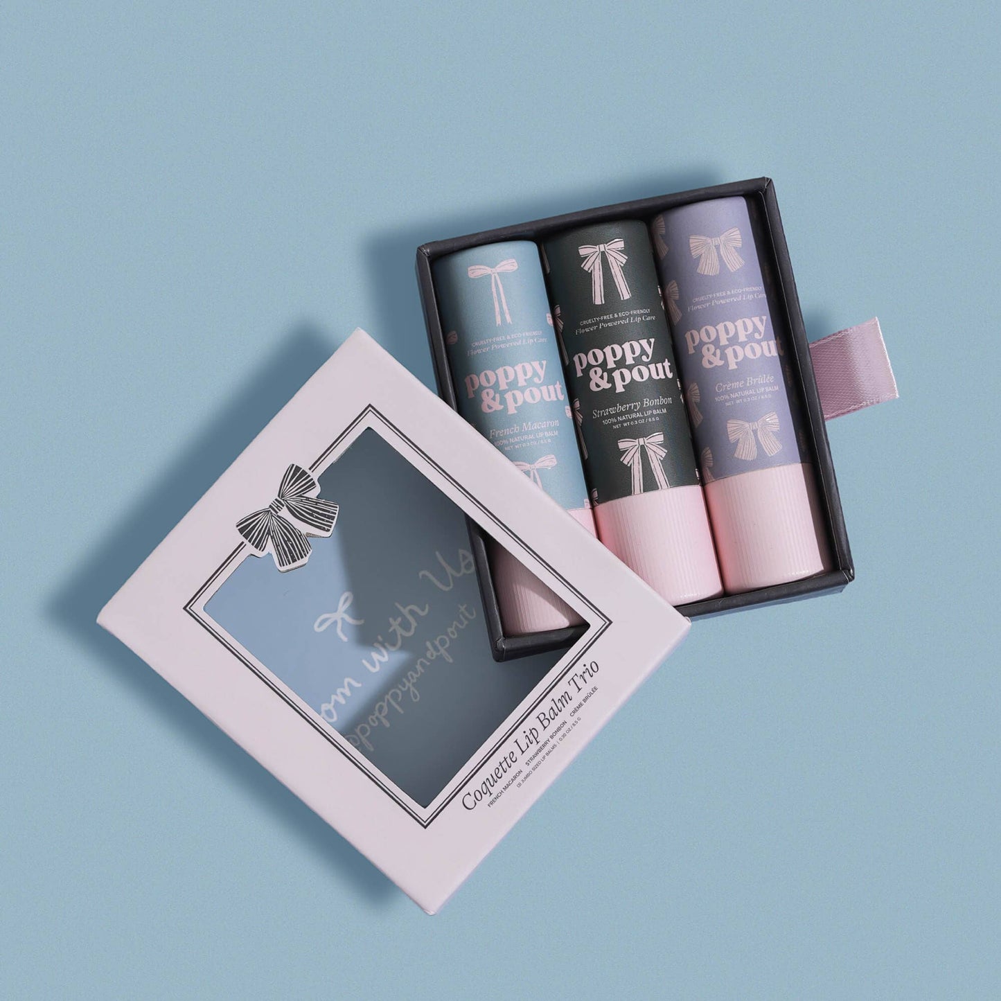 Poppy & Pout - Gift Set, Coquette Lip Balm Trio