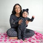 Gigi and Max - Ash Black Leopard Headwrap Halloween Hair Accessory Headband