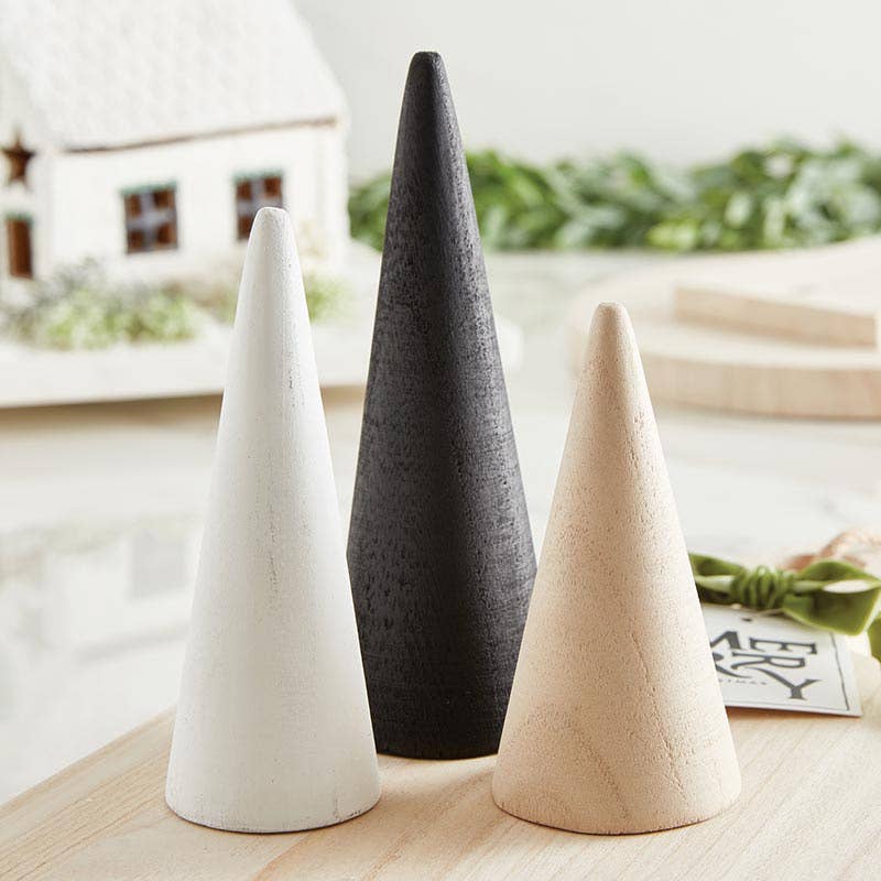Santa Barbara Design Studio by Creative Brands - Mini Wood Cone Trees - Set of 3