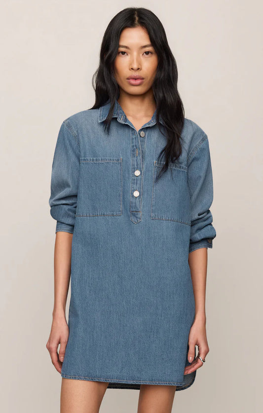 Z Supply Lucie Denim Shirt Dress
