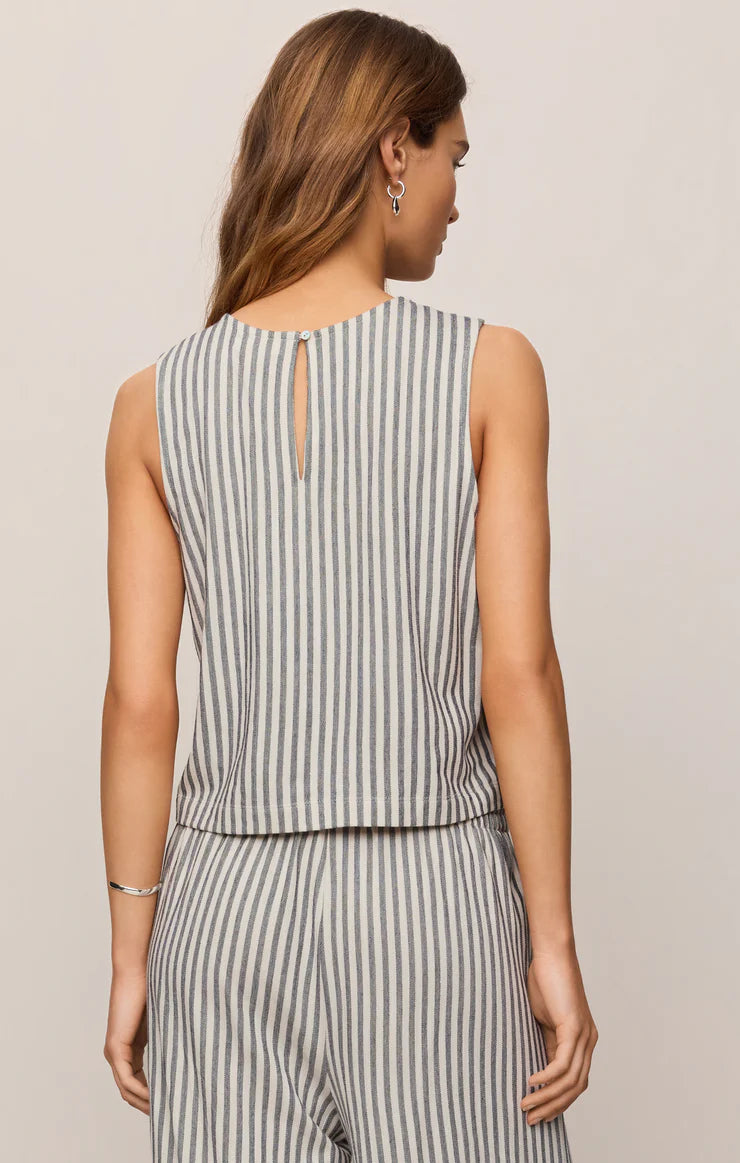 Z Supply Sloane Knit Striped Tank Top - Eclipse