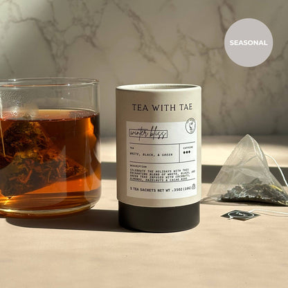 Tea with Tae - Winter Bliss Holiday Mini Tube Gift (5 tea bags)