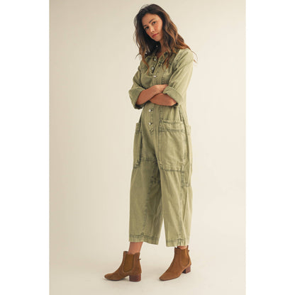 Katie Washed Vintage Relaxed Jumpsuit