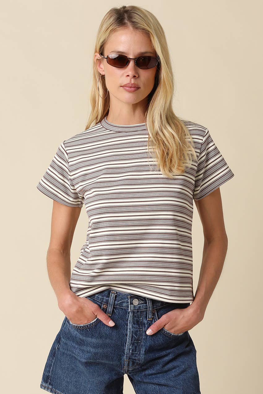 Mila Stripe Baby Tee
