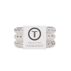 TELETIES - Spiral Hair Coils | Large | Silver Slay Hair Ties