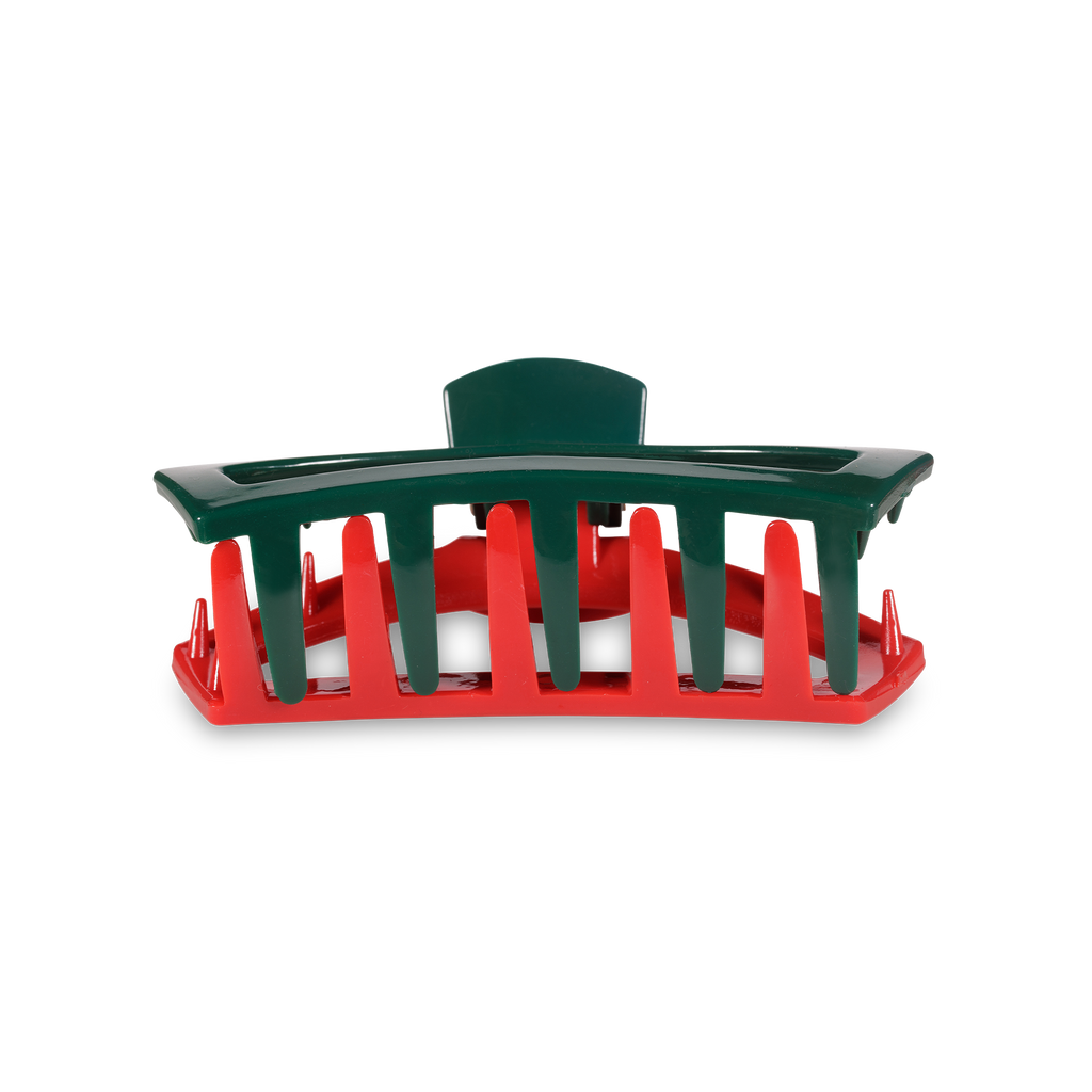 Open Red and Green Tiny Hair Clip