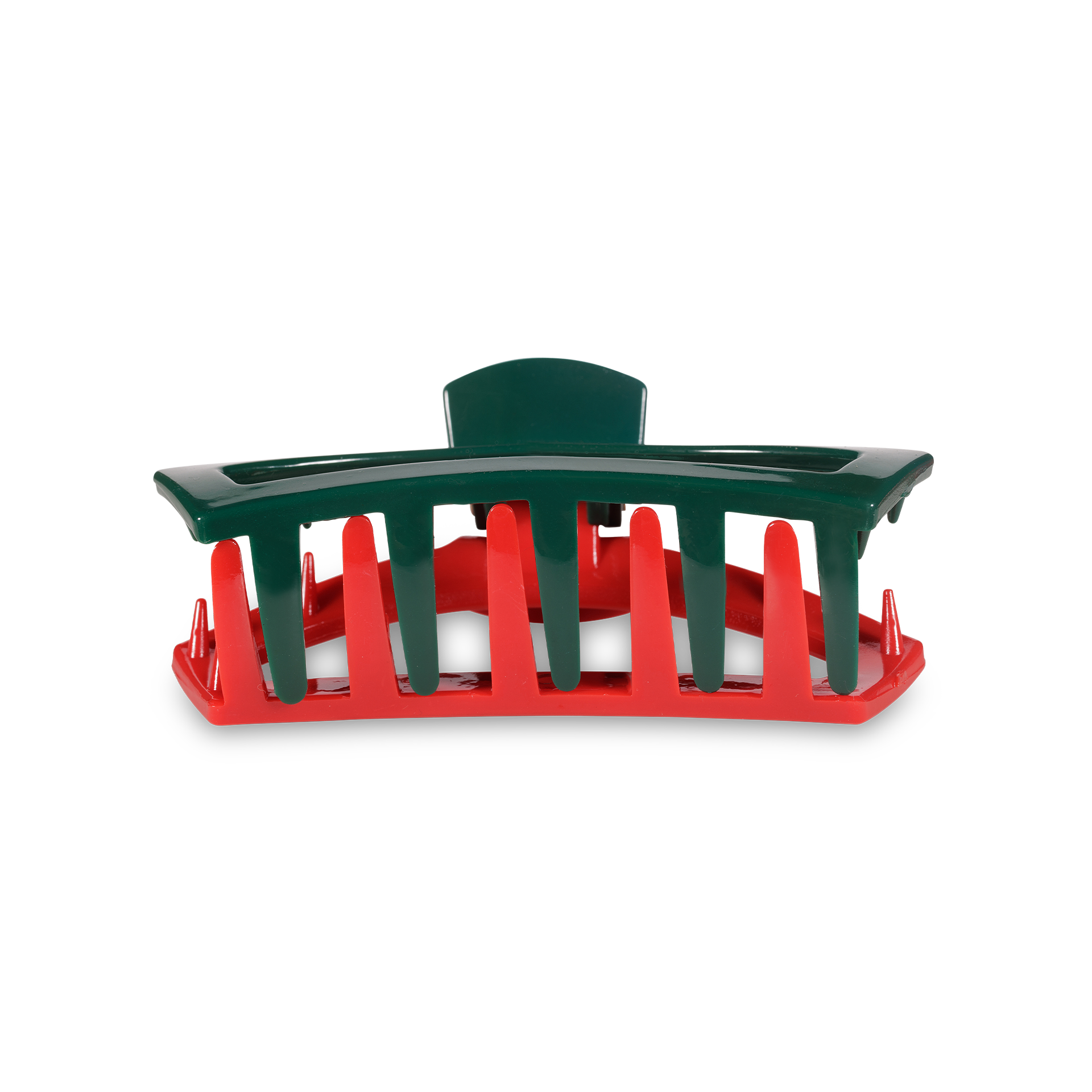 Open Red and Green Tiny Hair Clip