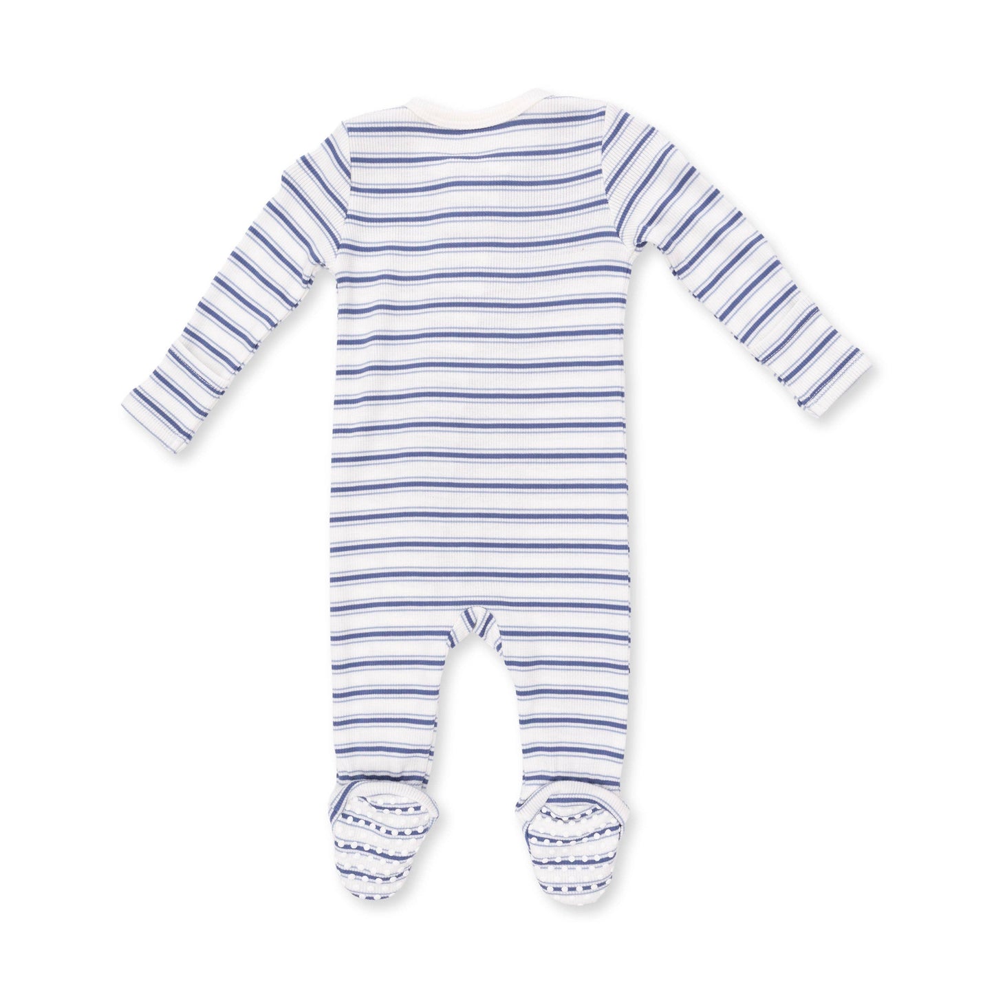 Angel Dear - Vintage Stripe Blue - 2 Way Zipper Footie