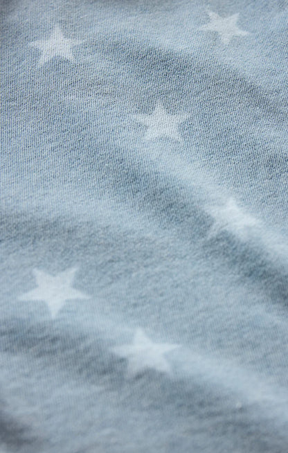 Z Supply Written Stars Denim Terry Shorts - Ocean Air Indigo