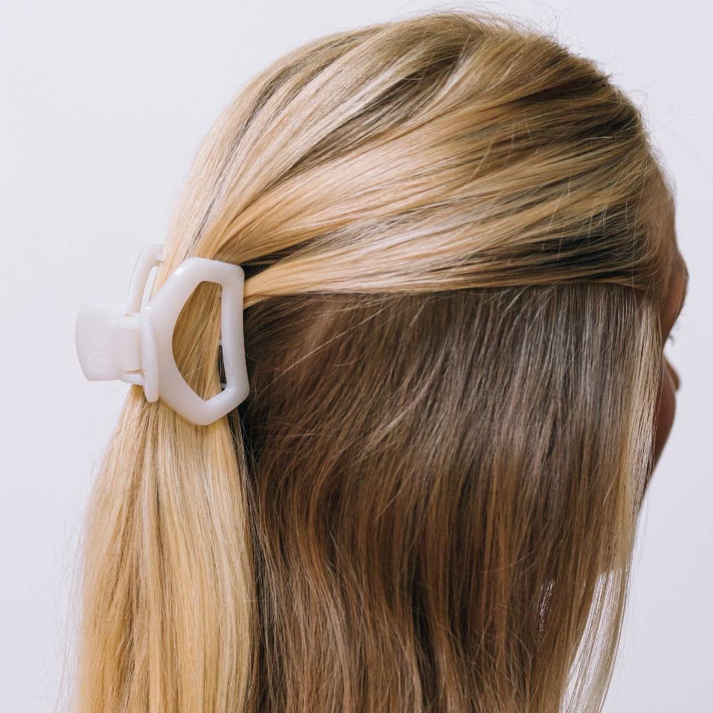 TELETIES - Open Coconut White | Petite | Hair Clip