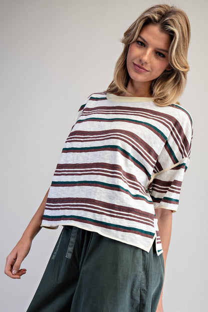 Willow Striped Boxy Tee
