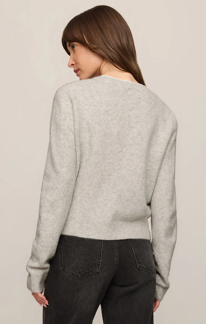 Z Supply Medina Cardigan - Feather Grey