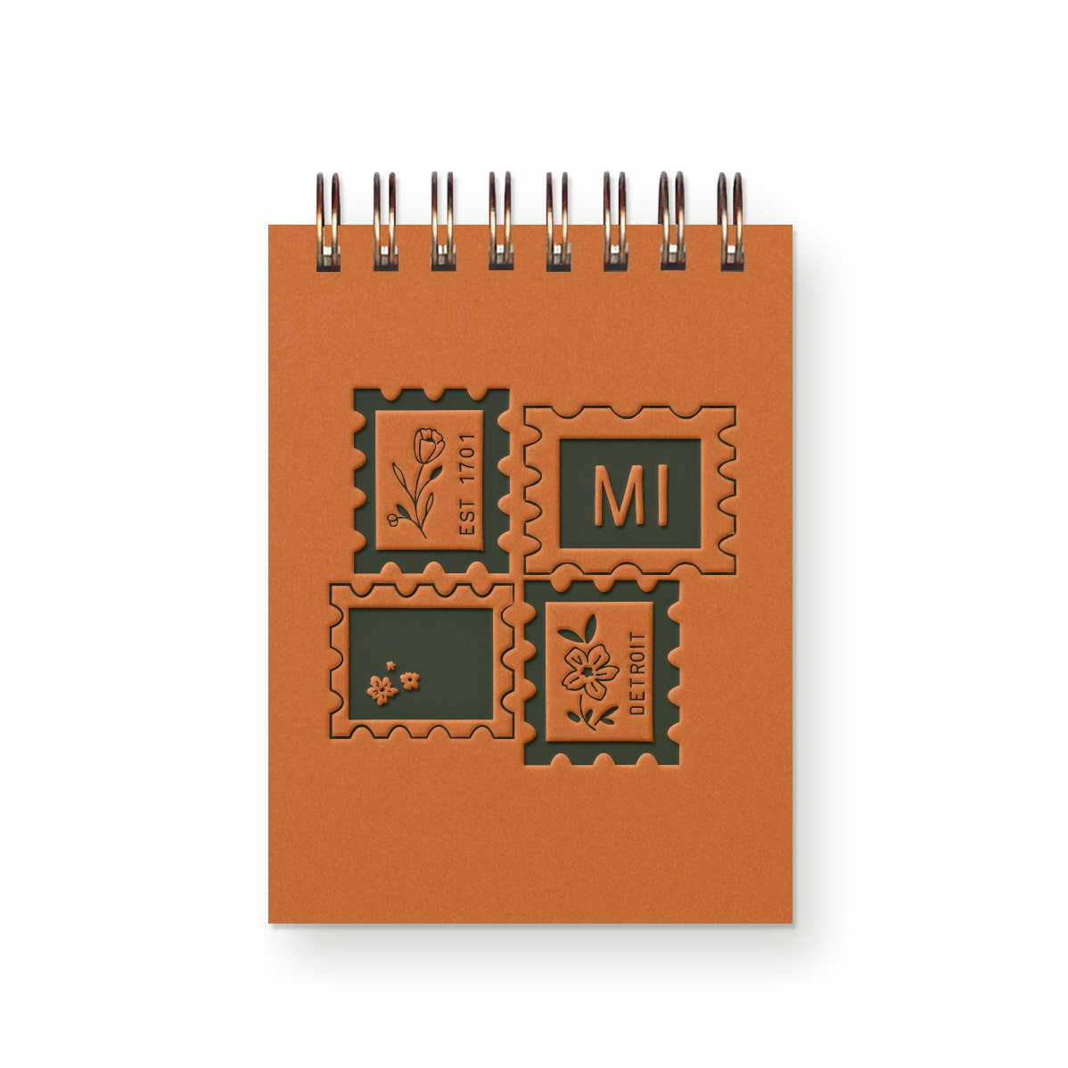 Ruff House Print Shop - Custom City Stamp Mini Jotter Notebook - Atlantic, IA