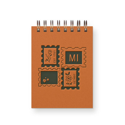 Ruff House Print Shop - Custom City Stamp Mini Jotter Notebook - Atlantic, IA