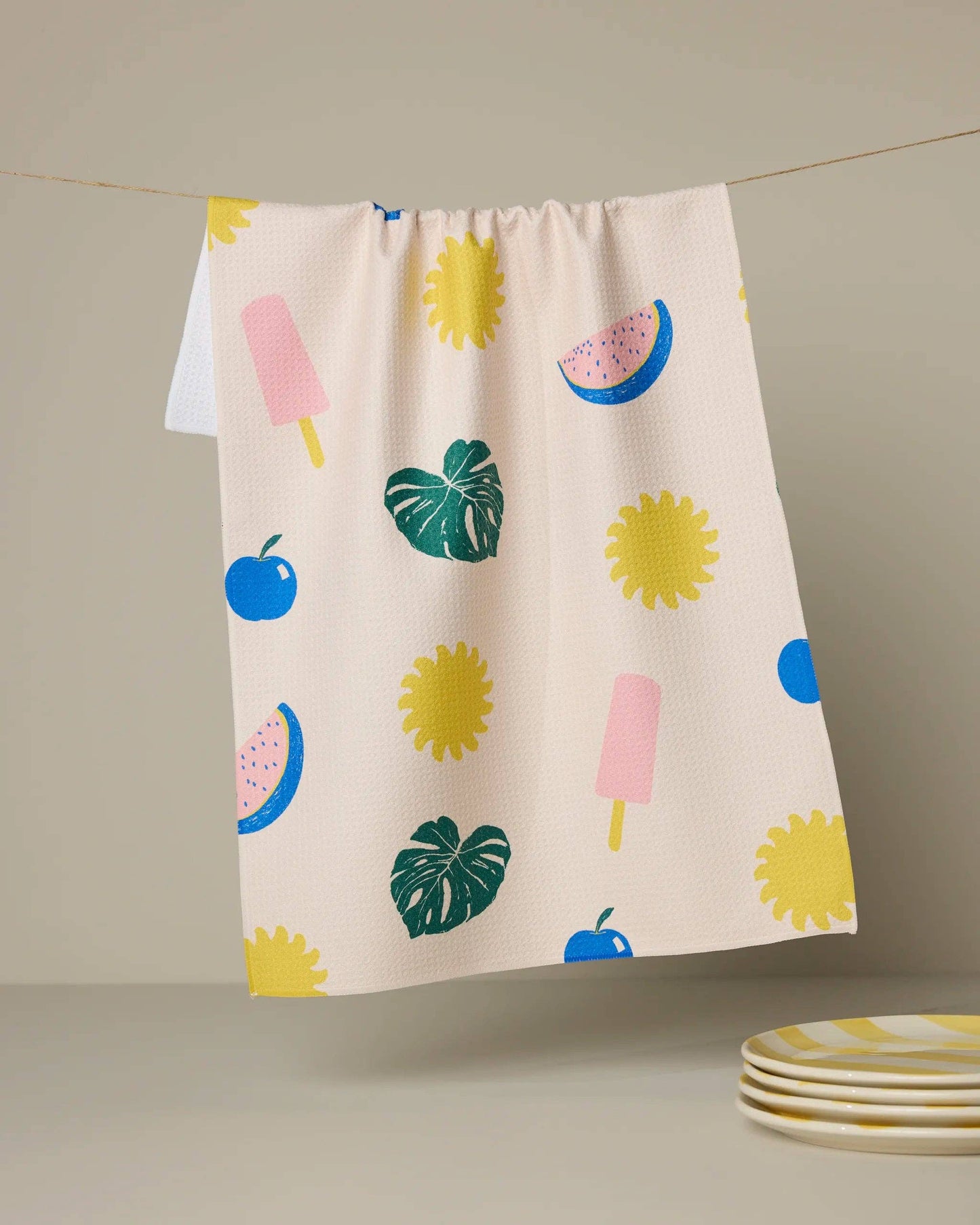 Geometry - Fruity Pop Tea Towel