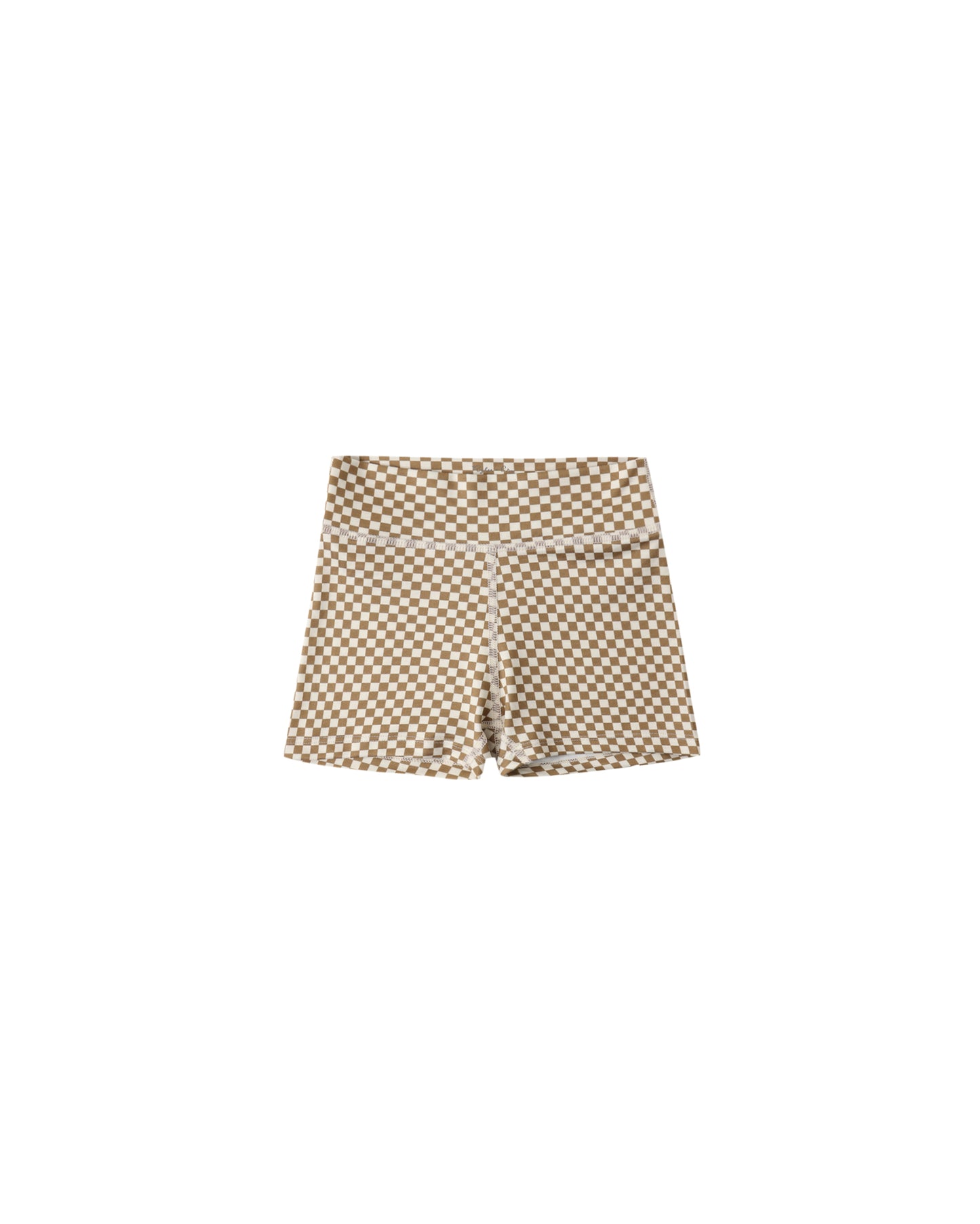 RYLEE + CRU SWIFT SPORTS BRA OCRE CHECK