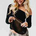 Pretty Simple - Suede Westlyn Woven Bum Bag