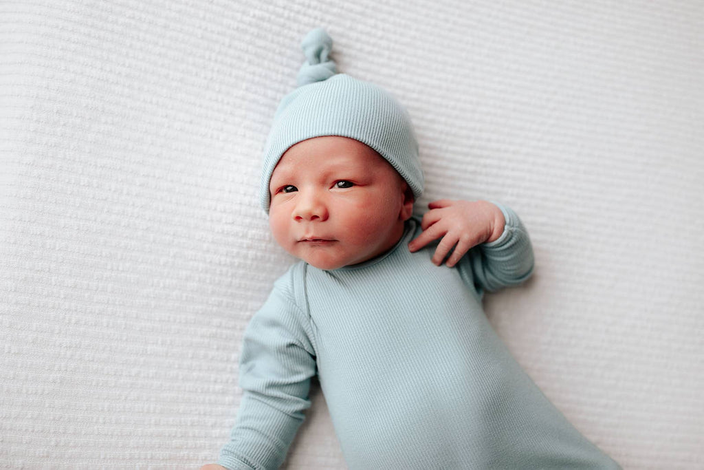 Three Little Tots - Blue Bird Knotted Gown