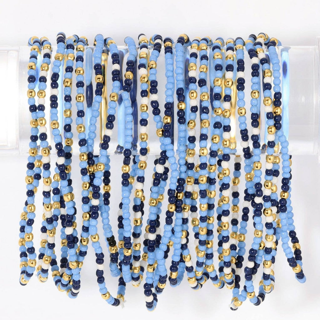 Splendid Iris - Set/4 Stretch Beaded GAME DAY Bracelets