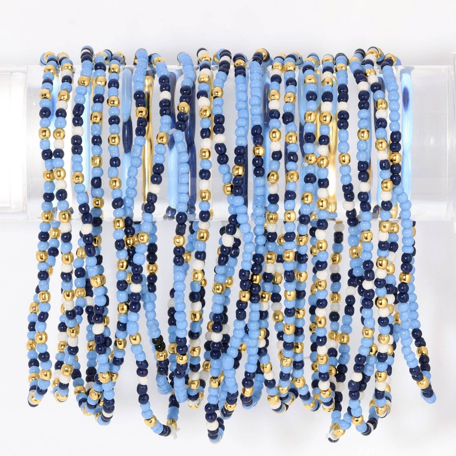 Splendid Iris - Set/4 Stretch Beaded GAME DAY Bracelets