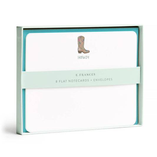 E. Frances Paper - Cowboy Boot Flat Note Set