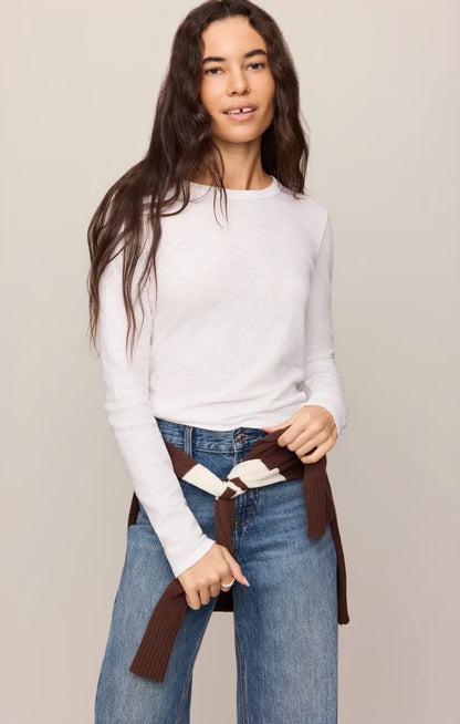 Z Supply Junie L/S Tee - White