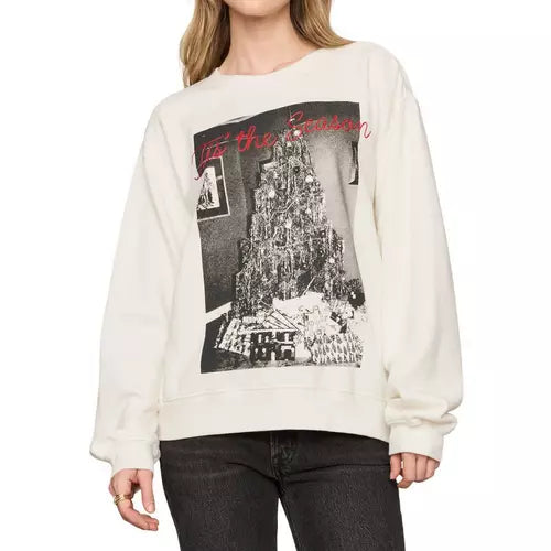 Z Supply Cozy Boyfriend Sweatshirt - Tis' The Season Holiday Crewneck